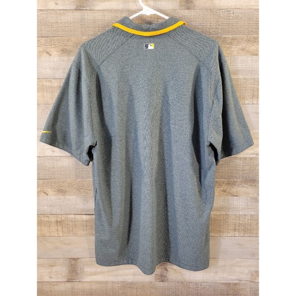 NIKE Oakland A's Dri Fit Polo Casual shirt MLB Oakland A's Size MED - Picture 5 of 11